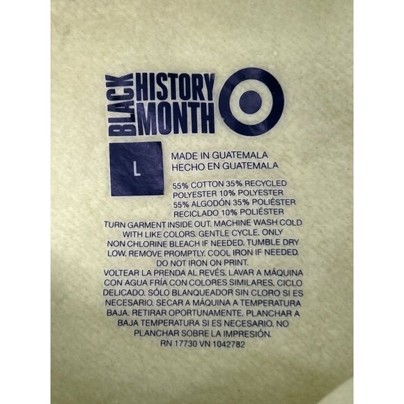2/$30 Black History Month Sweatshirt womens Cropped Pullover Colorful size L - Picture 8 of 8